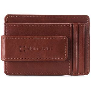 Alpine Swiss Mens RFID Safe Magnetic Money Clip Wallet Slim Front Pocket Wallet